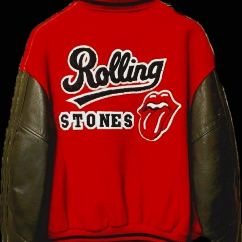 MINT CONDITION- 🖤❤VNTG 97'-98' Rolling Stones Concert Varsity Jacket❤🖤